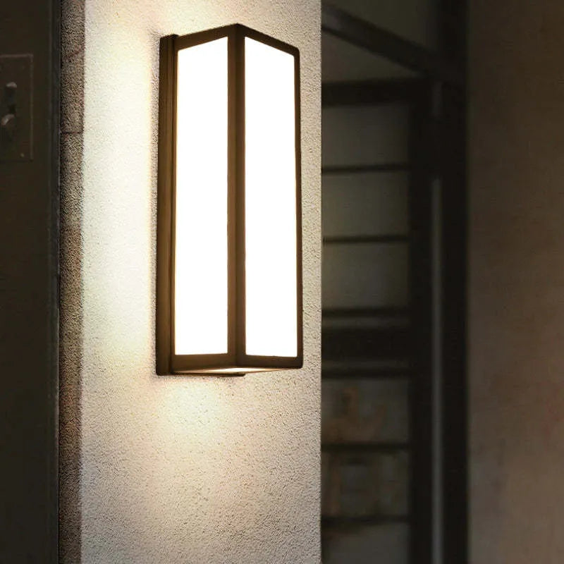 Noven Wall Lamp Modern Waterproof Cross Outdoor Black-Neutral Decor