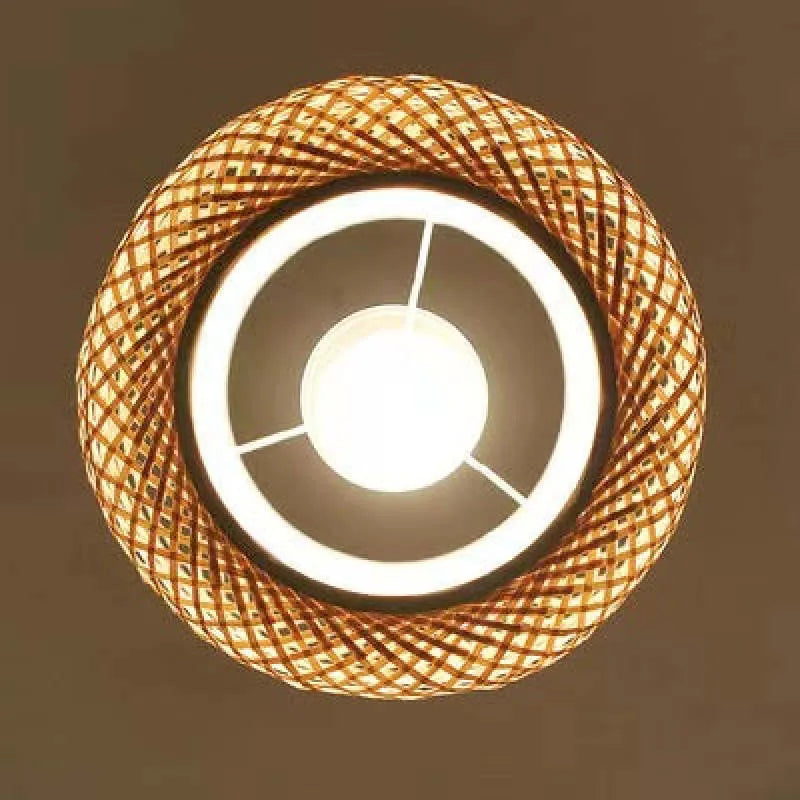 Zediros Natural Rattan Bamboo Pendant Light Lighting
