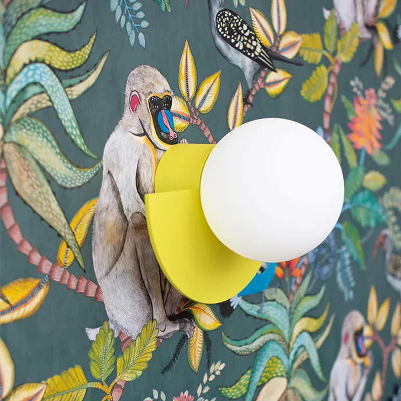 Solvire Wall Lamp Half Circle Globe-Neutral Decor