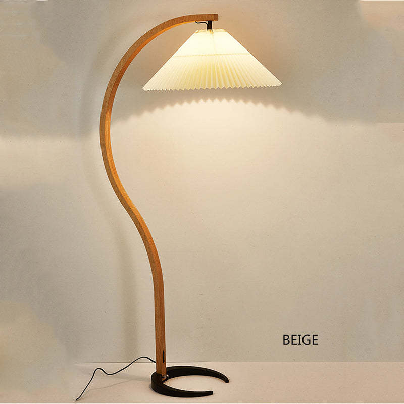 Punubak Unique LED Floor Lamp, Wood/Metal, Living Room