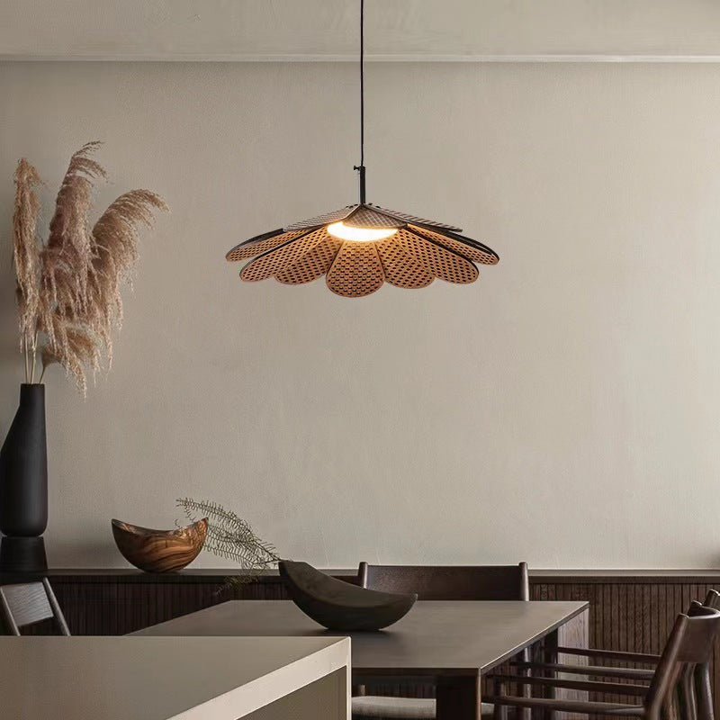 Vokipod Vintage LED Pendant Light Walnut Wood Bedroom/Bar/Tea Room