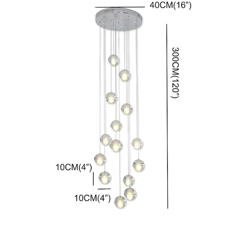 Hivodid Modern Multi Clean Globe Pendant Light, Foyer