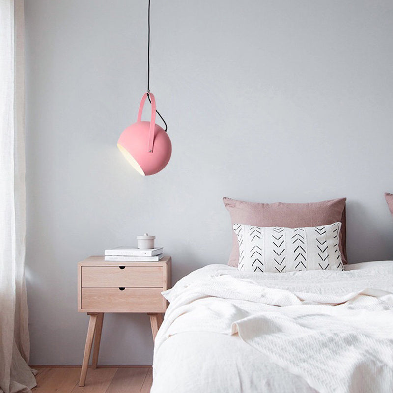 Gukugod Colorful Art Deco Pendant Light, Spherical, Bedroom