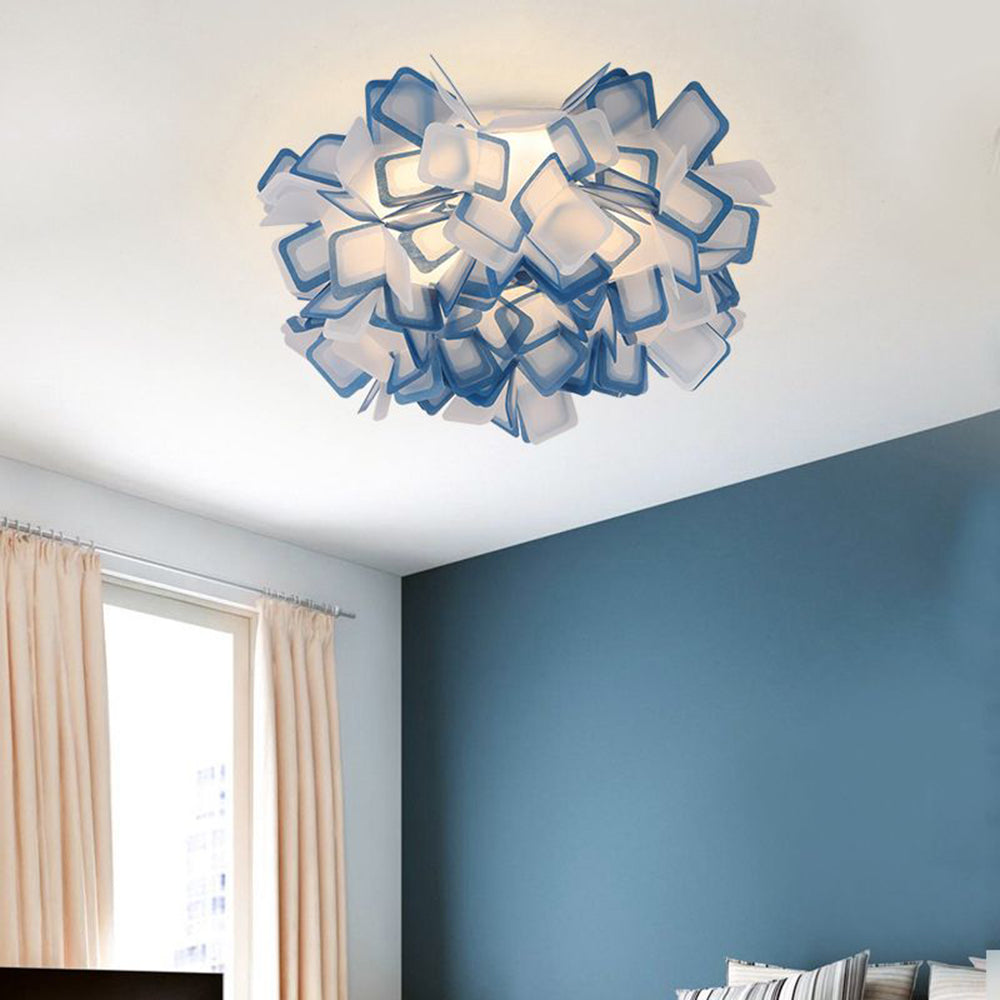 Femiduna Art Deco Flower Flush Mount Ceiling Light 7 Colours