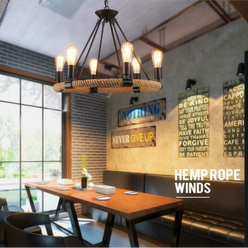 Sukevim Design LED Pendant Light Black Metal Dining Room/Living Room/Bar/Restaurant