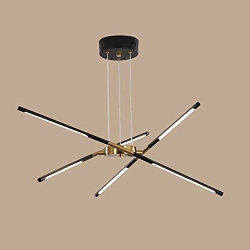 Fonekul Pendant Light, Black/Gold, 6/8/10/12 Heads