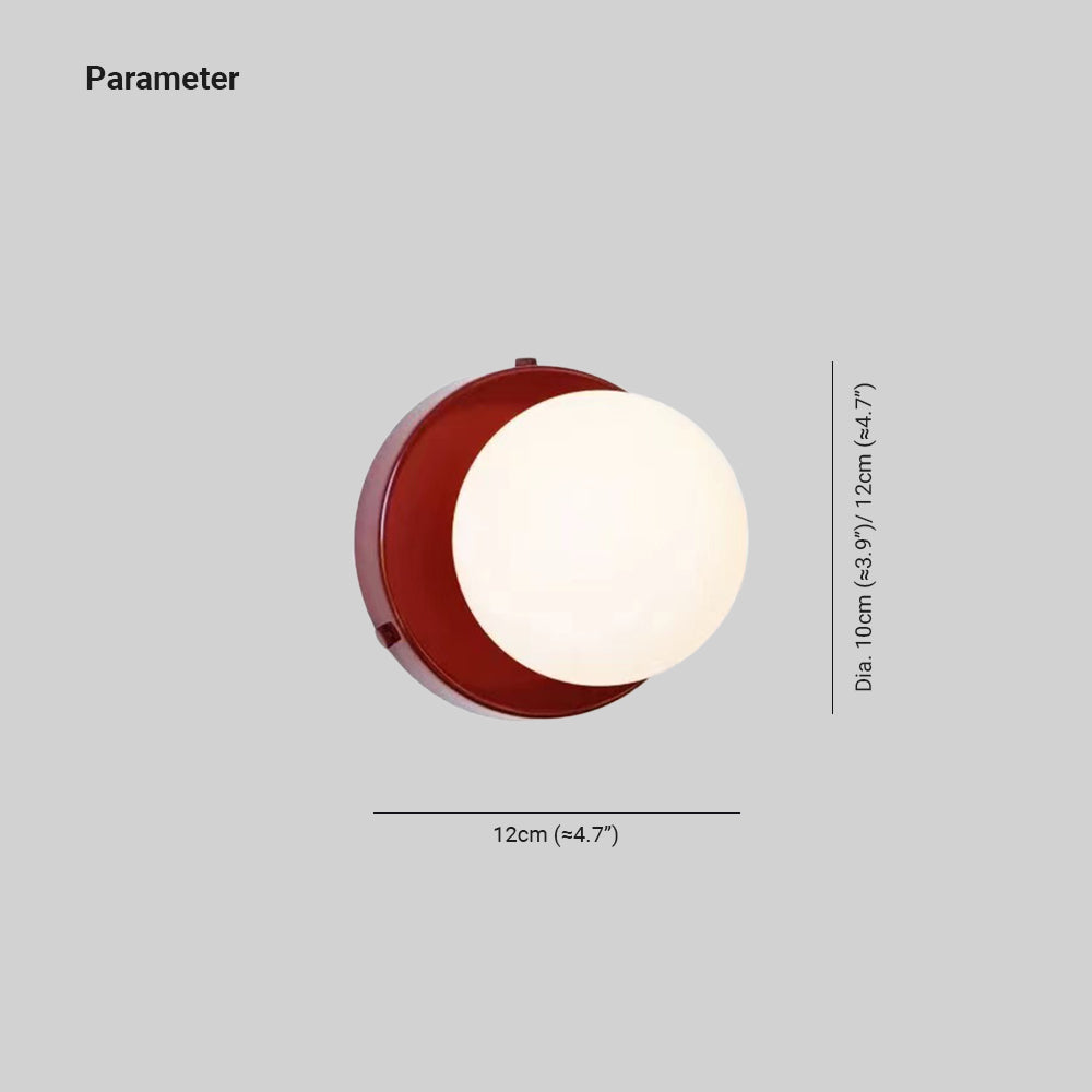Velior Wall Lamp Round Globe Modern-Neutral Decor