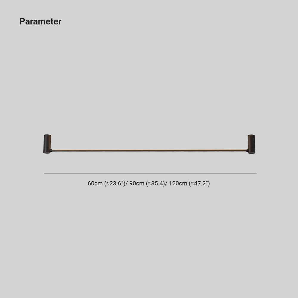 Gunadum Minimalist Linear Flush Mount Ceiling Light, Black, Hallway