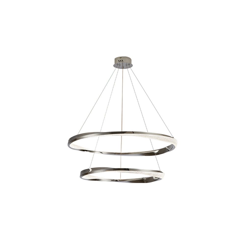 Hapemum Minimalist Ring Spiral Shape Pendant Light,Gold