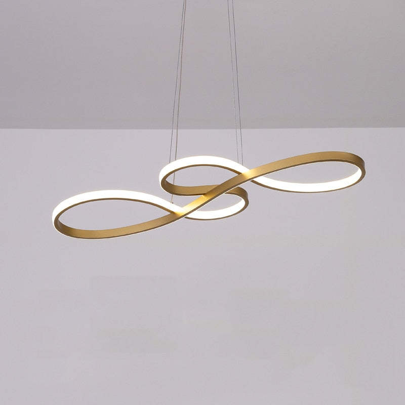 Nerin Musical Note Pendant Light, Black & Gold-Neutral Decor