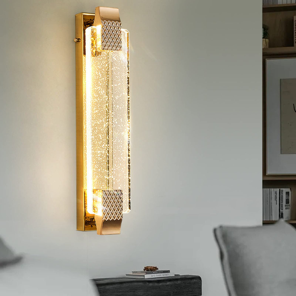 Dalilamu Modern Indoor Wall Lamp Metal/Glass Living Room/Dining Room