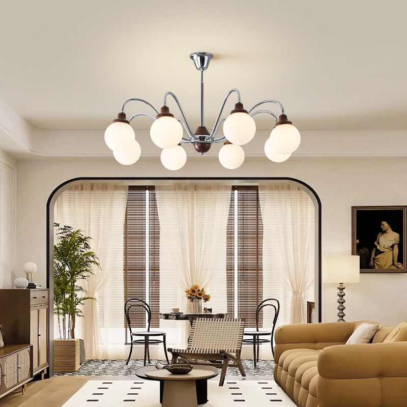 Hitalir French LED Chandelier Chrome Gold Living Room/Bedroom