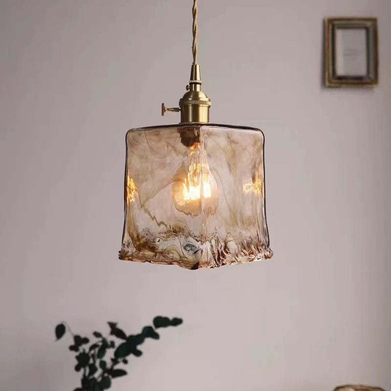 Evin Pendant Light Glass&Brass-Neutral Decor