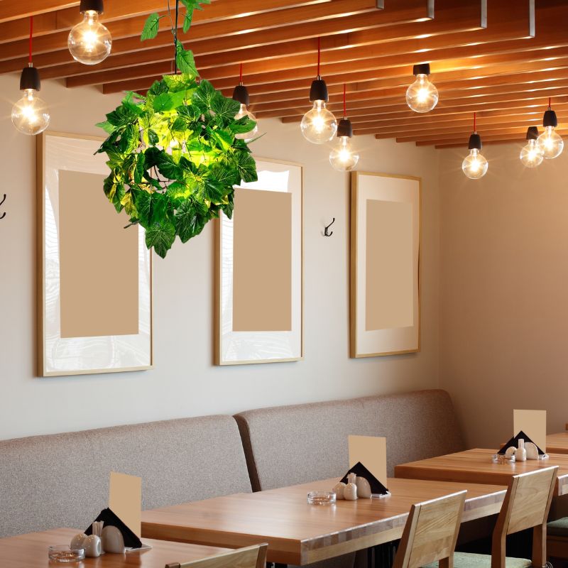 Lagutemo Rustic Plant Art Deco Globe Vine Pendant Light