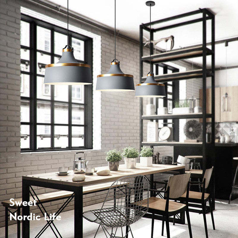Bipeder Modern Colorful Single Pendant Light, Metal Shade