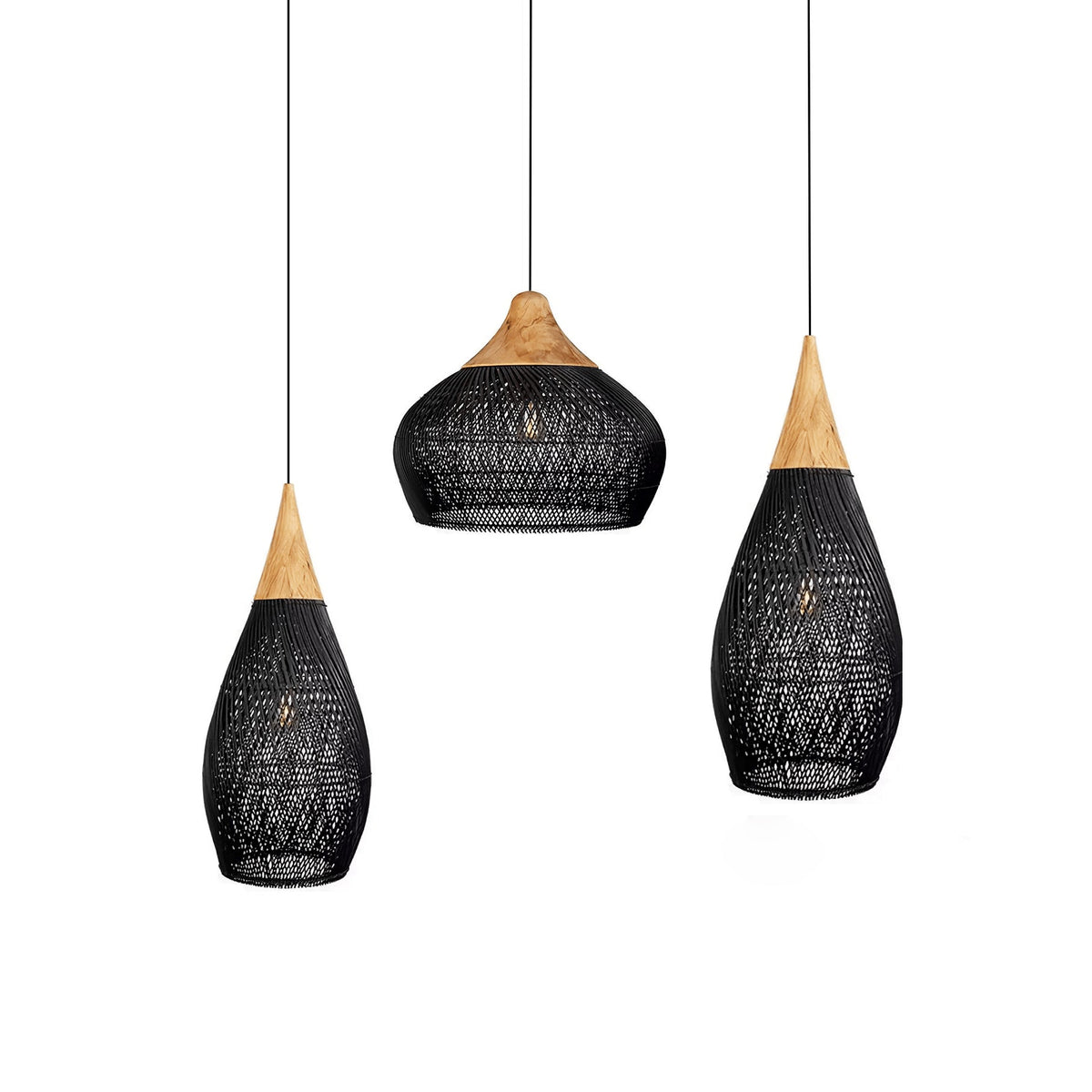 Solavn Rattan Wood Pendant Lamp