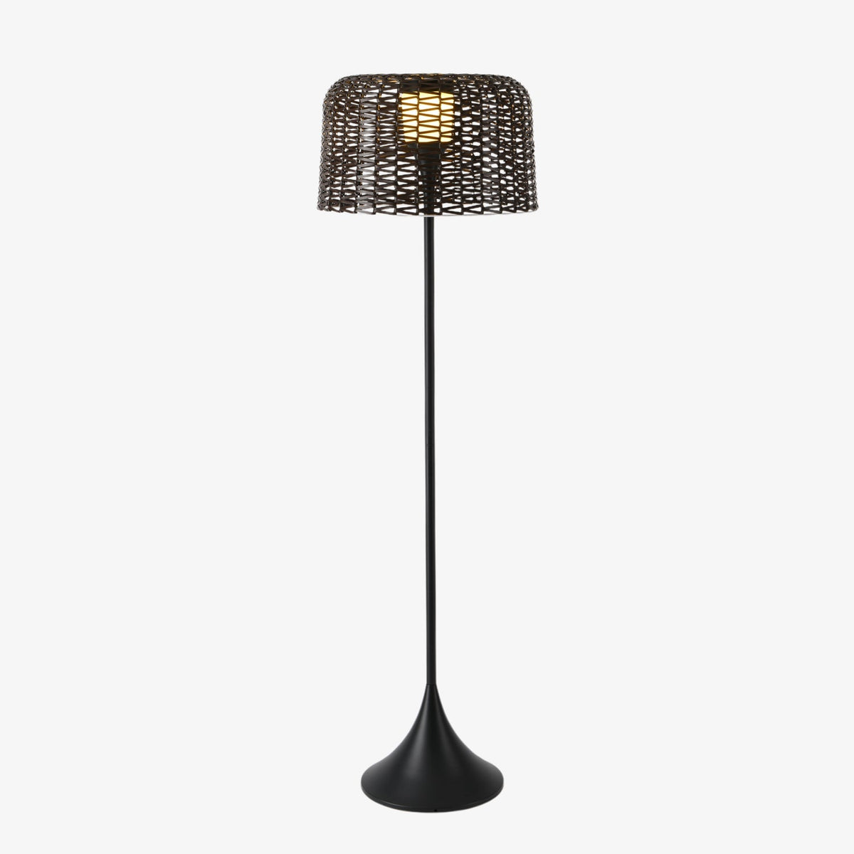 Callum Woven Solar Floor Lamp