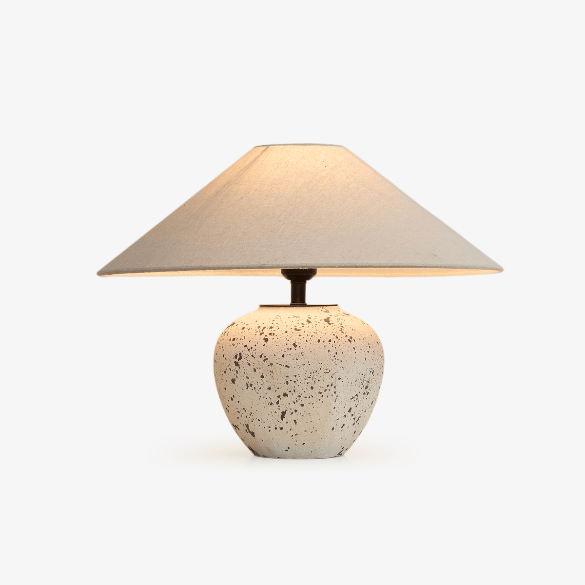 Speckled Ceramic Jar Table Lamp