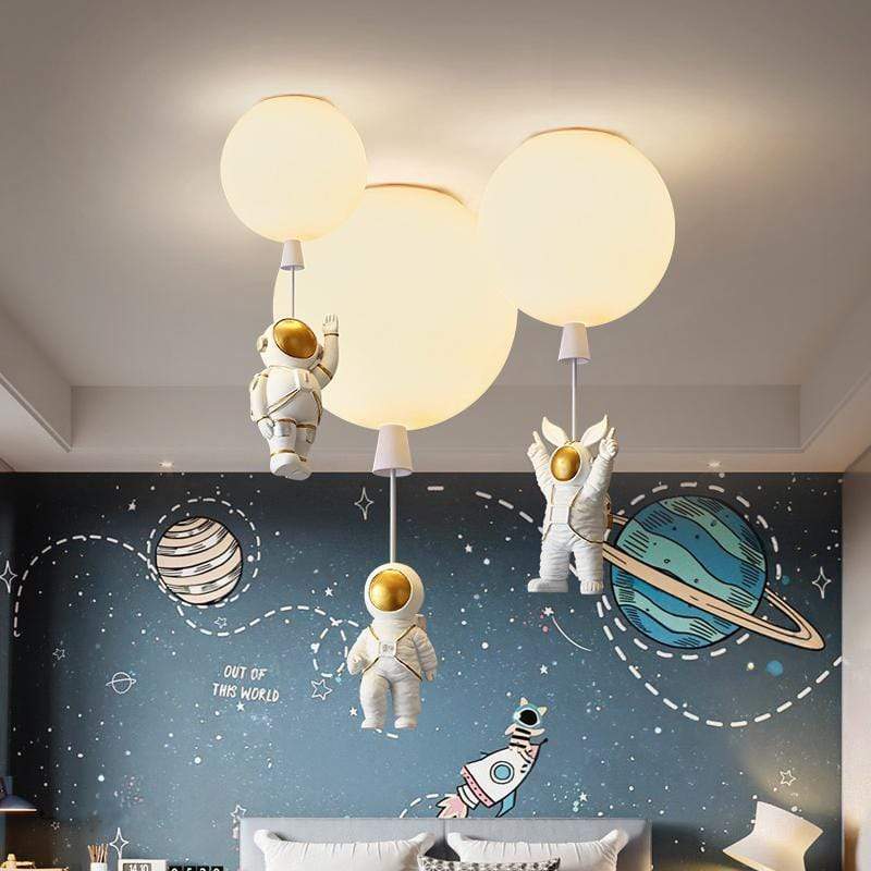 Fupogan Astronaut Balloon Flush Mount Ceiling Light, L 20/25/30/35cm