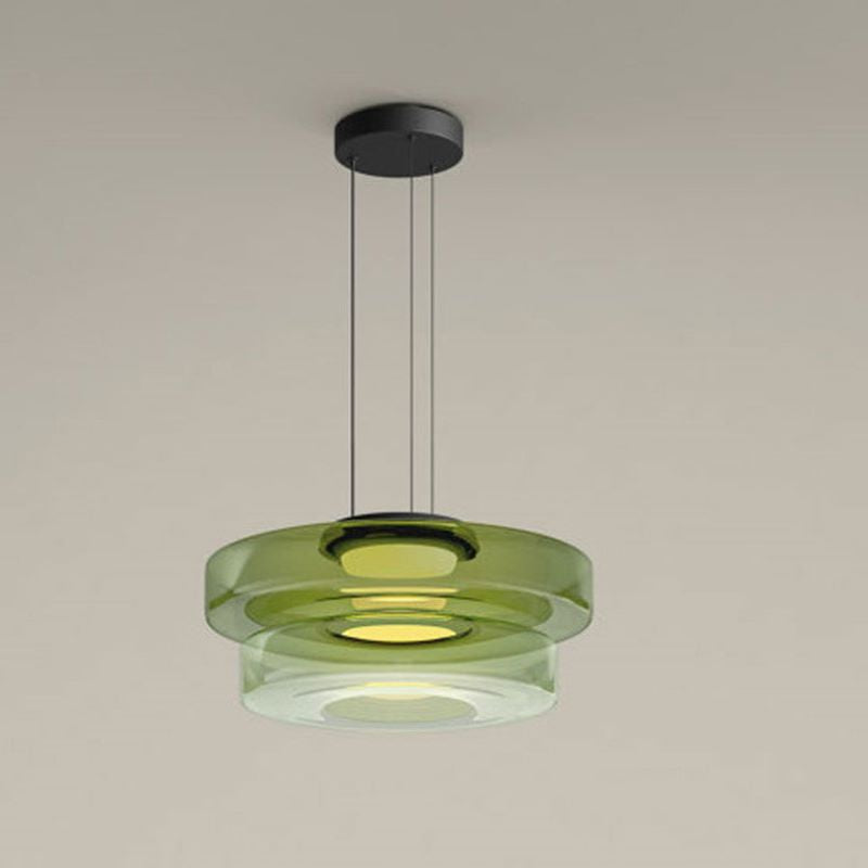 Vemoget Glass Pendant Light Multi-tiered Structure