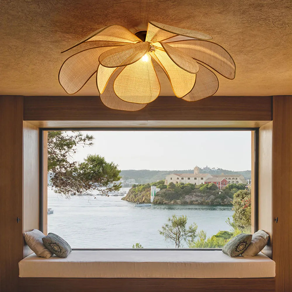 Seli Handmade Pendant Light, Rattan/Willow Weave-Neutral Decor