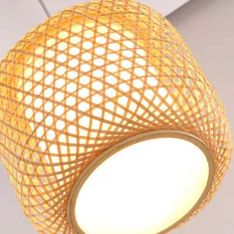 Zediros Natural Rattan Bamboo Pendant Light Lighting