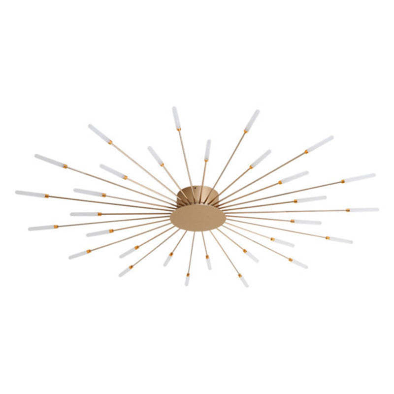 Kovon Flush-Mount Ceiling Light Fireworks, Black/Gold-Neutral Decor