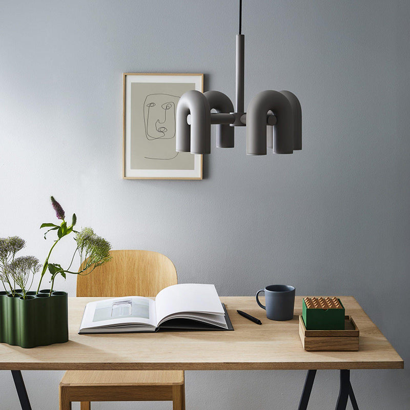 Tosakar Modern Pendant Light Linear with 3 U-Shaped Light