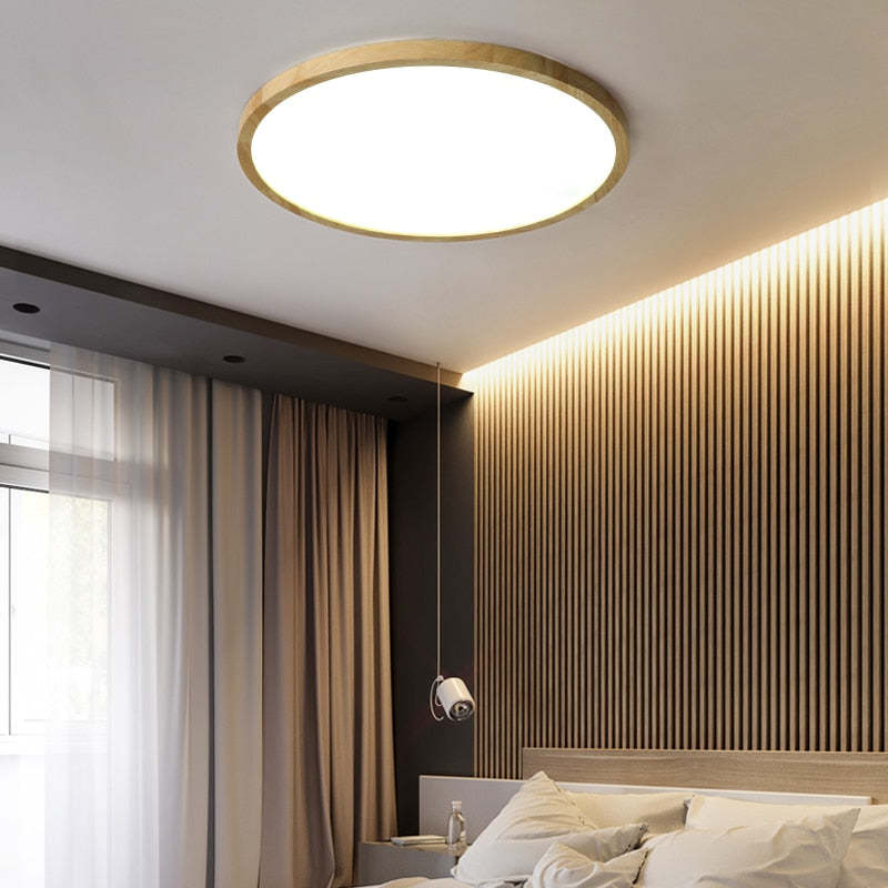 Orvix Ceiling Light Wood LED Minimalist-Neutral Decor