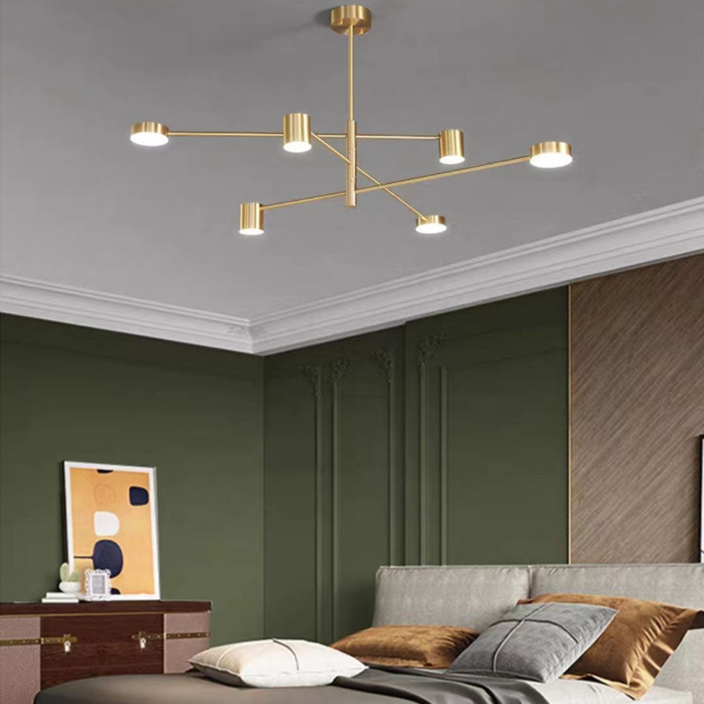 Keradod Pendant Light Branch Industrial Black/Gold, Bedroom