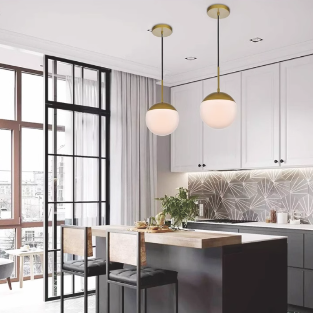 Vemenali Modern PendantLight Metal Glass Living Room Dining Room Bedroom