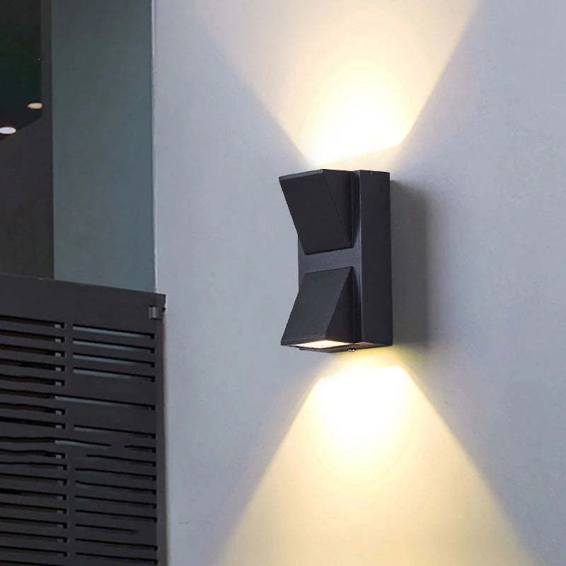 Terin Modern Black LED Outdoor Wall Lamp-Neutral Decor