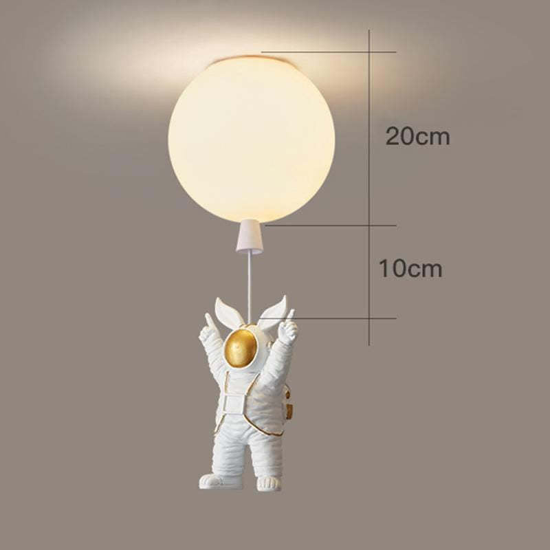 Fupogan Astronaut Balloon Flush Mount Ceiling Light, L 20/25/30/35cm