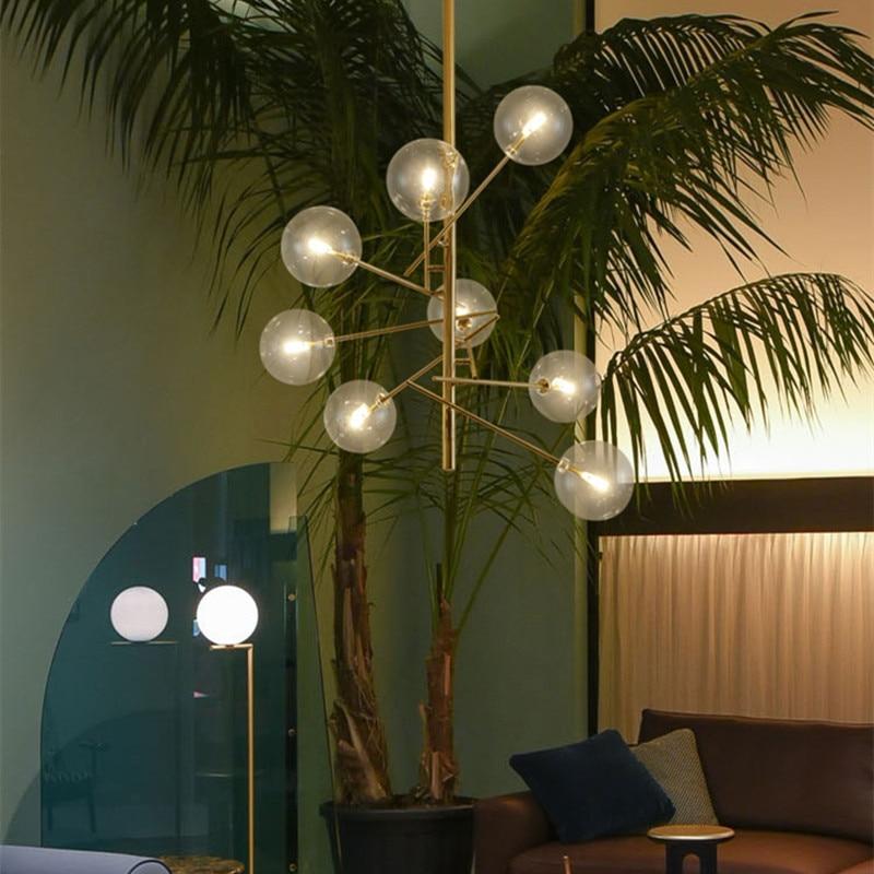 Futovum Bubble Branch Glass/Metal Chandelier, Kitchen/Dining Room