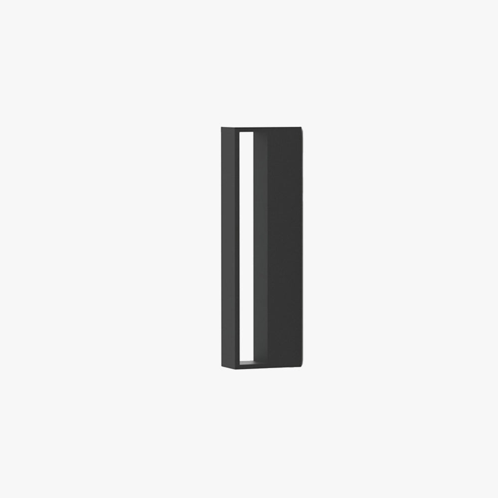 Topavik Modern Hollow Outdoor Wall Lamp, Black/White