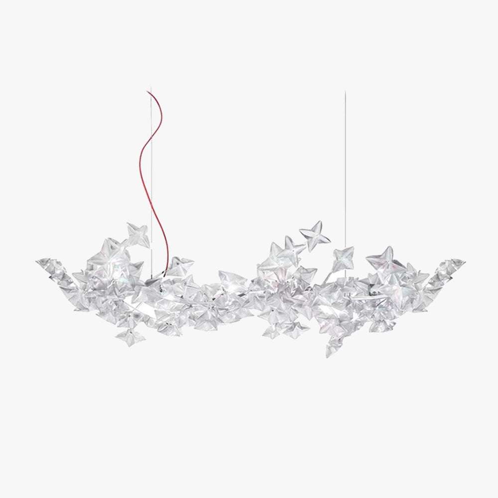 Zadarek Luxury Star Pendant Light, Living Room, Silver