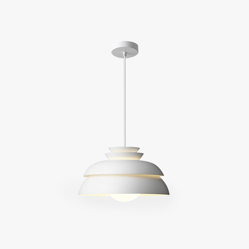 Rapimem Modern White Pendant Light, Metal