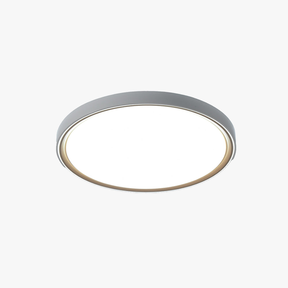 Somikem Minimalist Round/Square Metal/ Flush Mount Ceiling Light, Gold