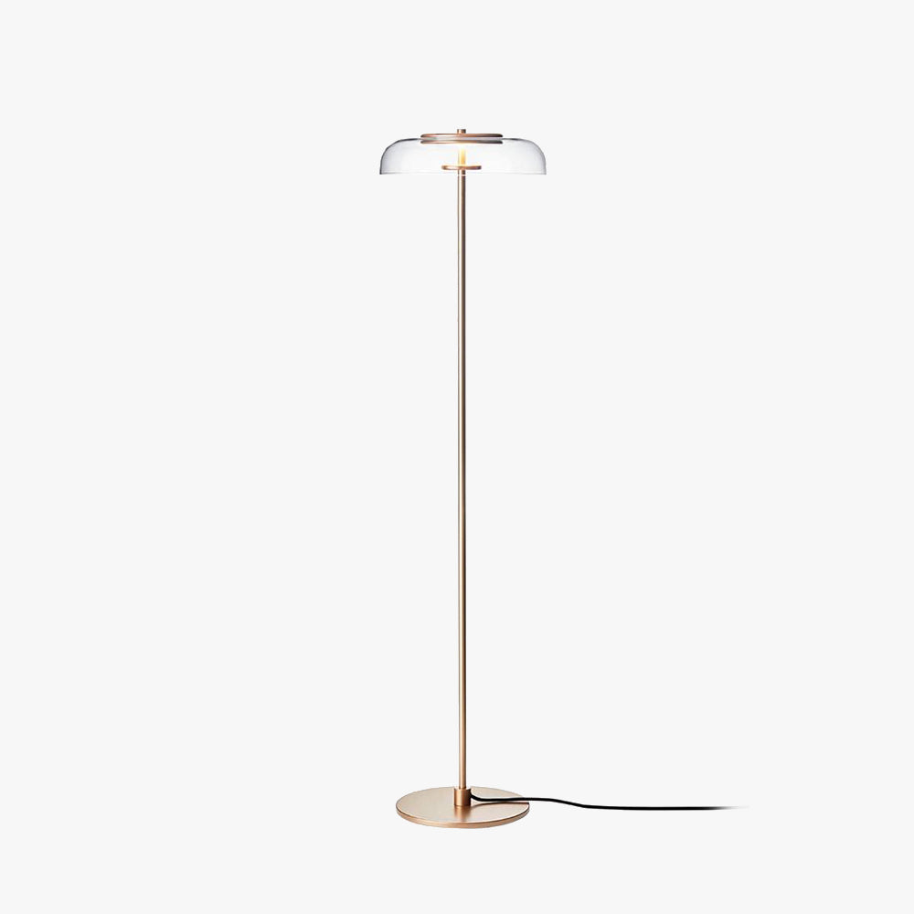 Sigokas Transparent Floor Lamp, Metal & Glass, 2 Colour