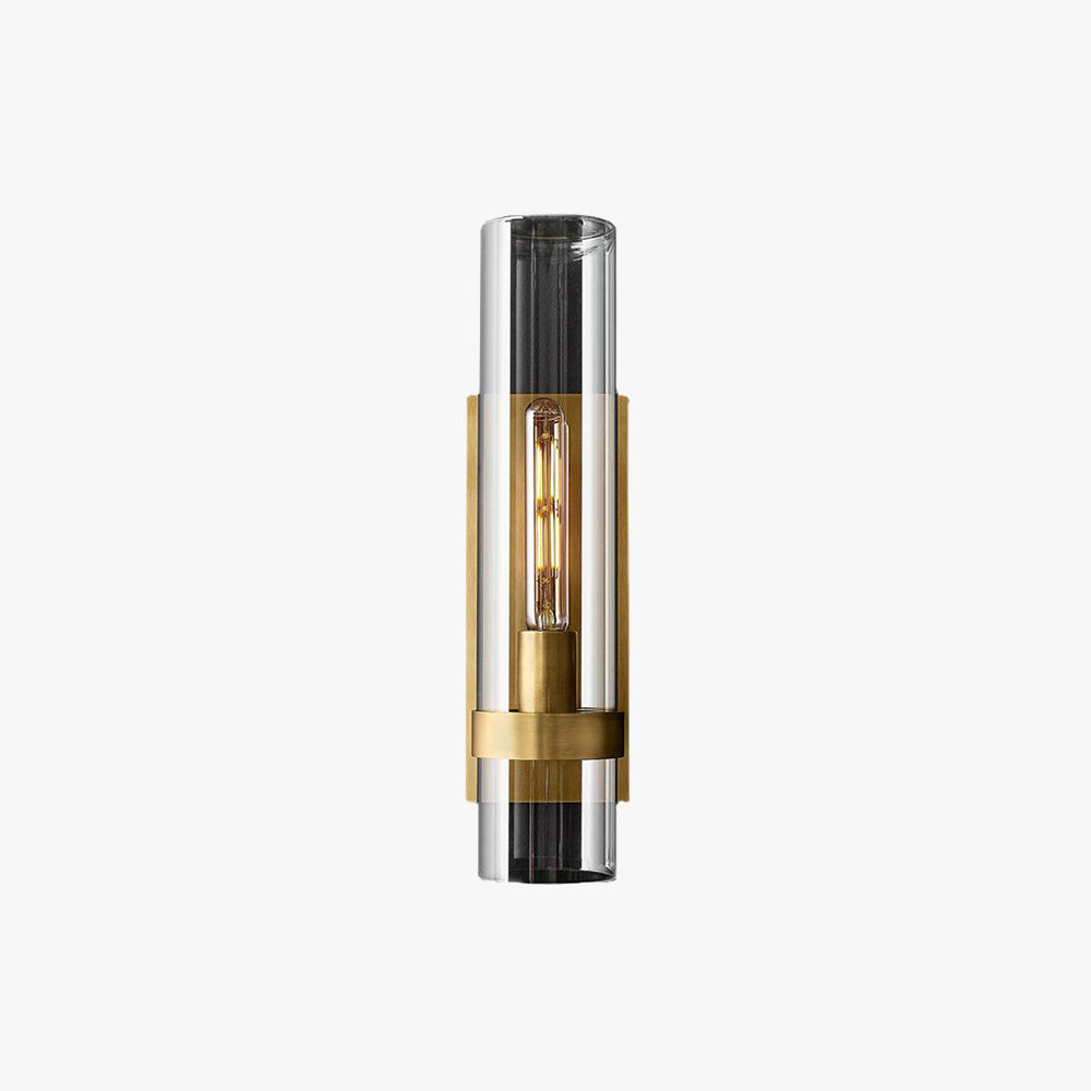 Zenil Glass Cylinder Modern Wall Light-Neutral Decor
