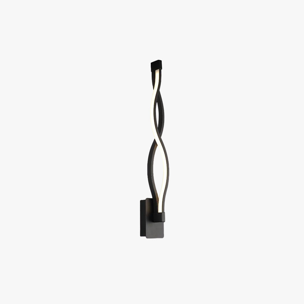 Vipirur Wave Modern Simple Wall Lamp, Black & White