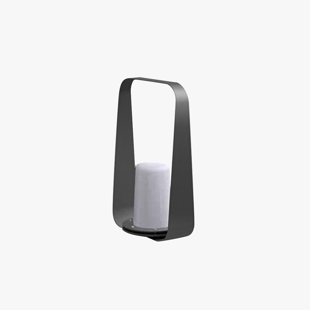 Nagonit Minimalist Portable Rechargeable Lamp de Table, Coffee/Grey