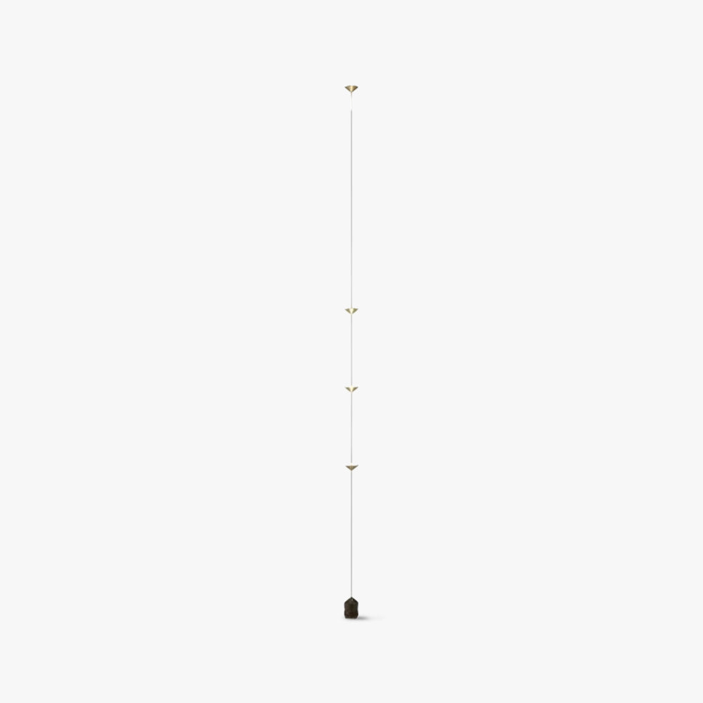 Ridotik Full-Length Minimalist Linear Floor Lamp, 3 Bulbs