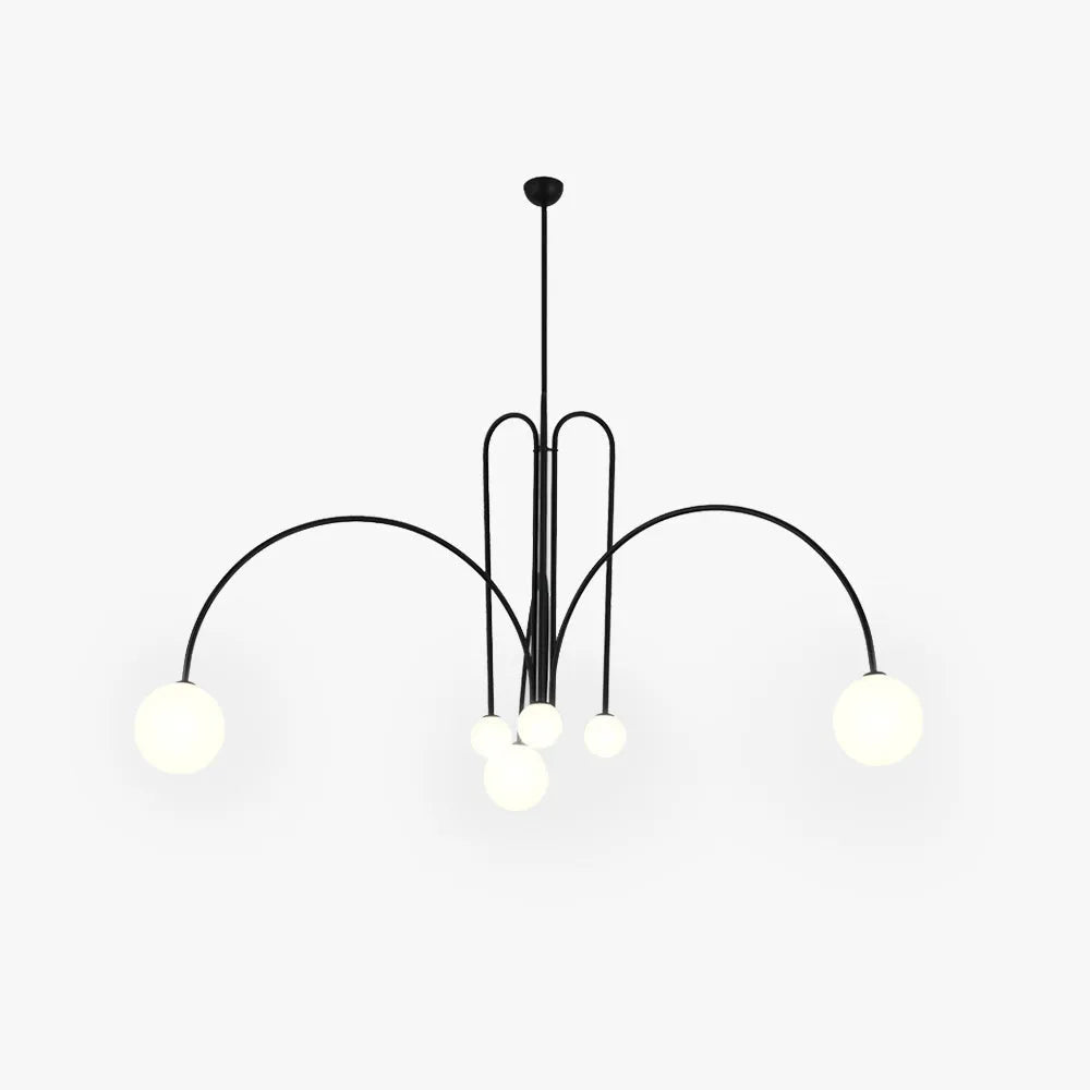 Arvyn Pendant Light Double Layer Glass Bubble-Neutral Decor
