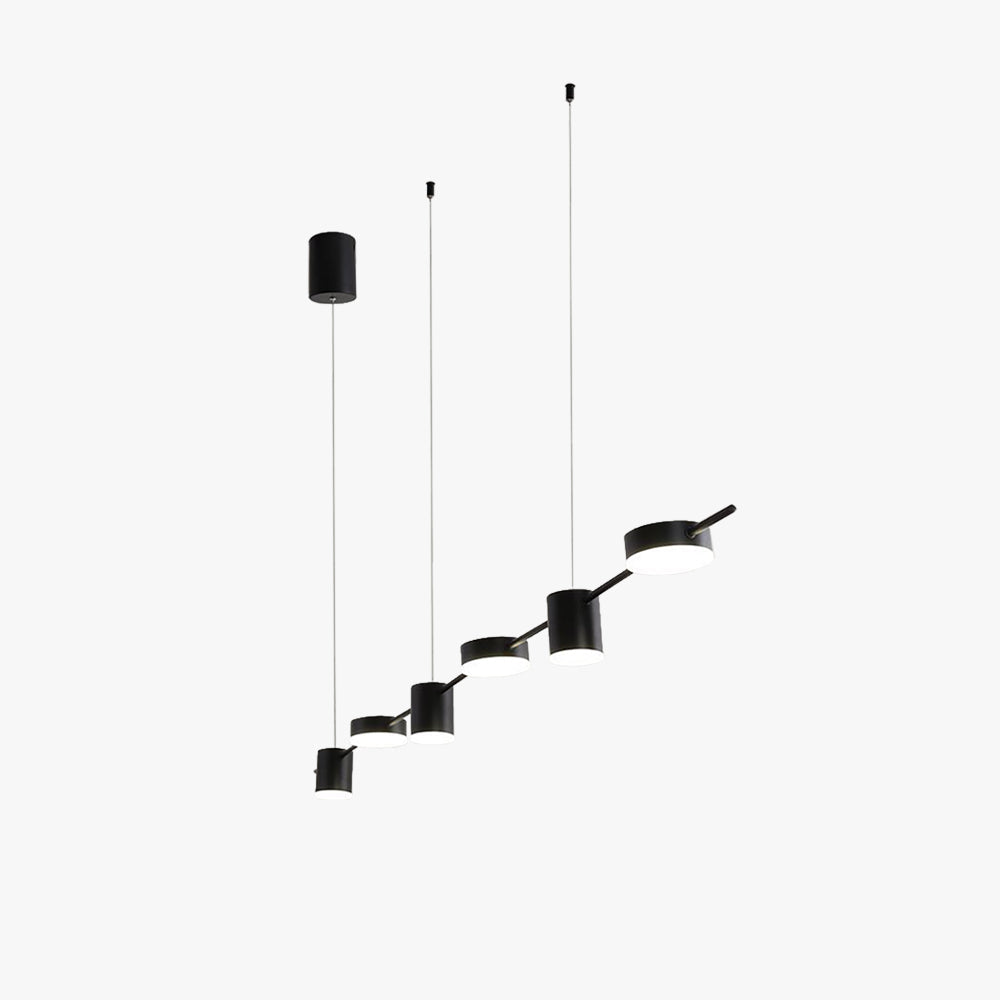 Melorot Minimalist Multi Metal Pendant Light, Black/Gold