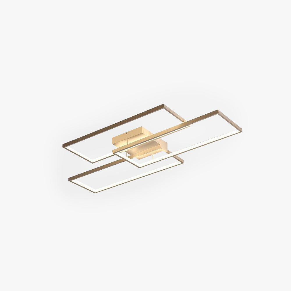 Sevabos Rectangular Flush Mount Ceiling Light, 2 Colour