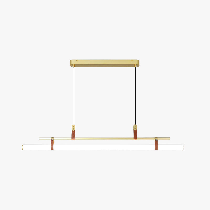 Voren Modern Linear Pendant Light,Black/Gold-Neutral Decor