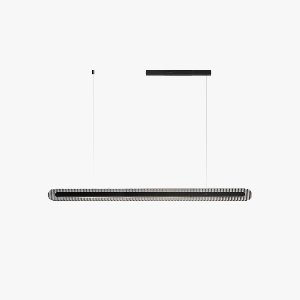 Morevil Minimalist Linear Metal/ Pendant Light, Black