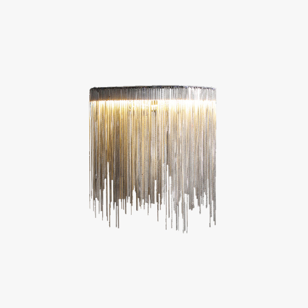 Hemapin Wall Lamp Decorative/Modern, Tassel Chain, Silver, Living Room