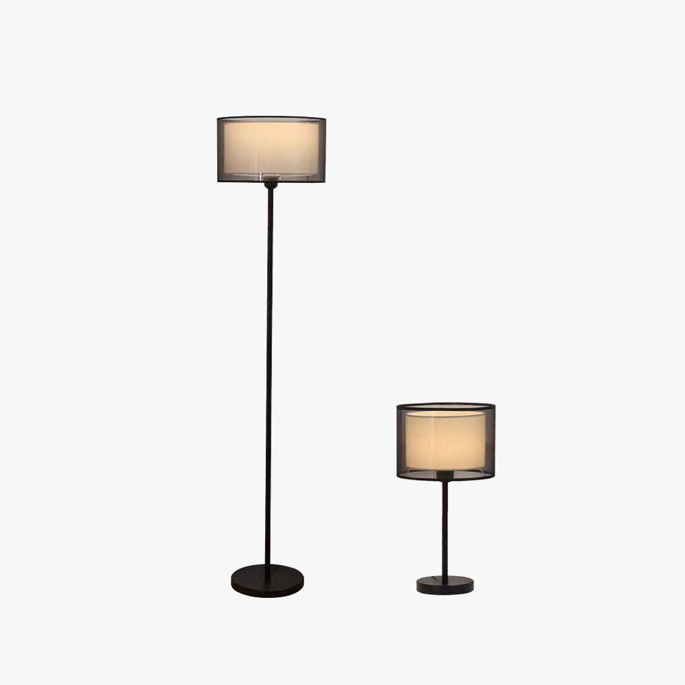 Dukotel Fabric Lampshade Table & Floor Lamp, 2 Colour